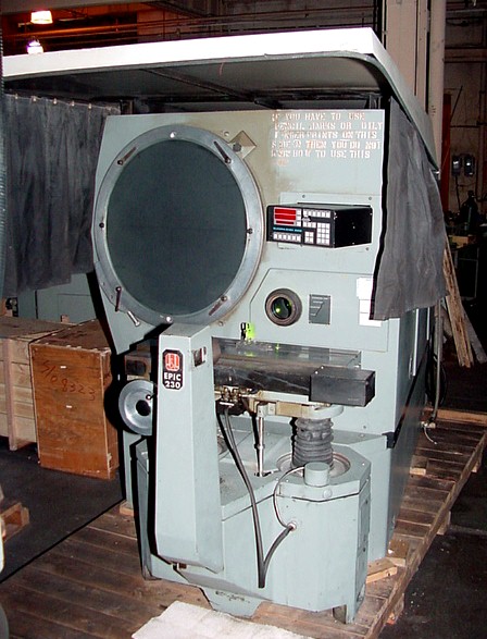 30" J & L EPIC 230 OPTICAL COMPARATOR w/QUADRACHEK 2000