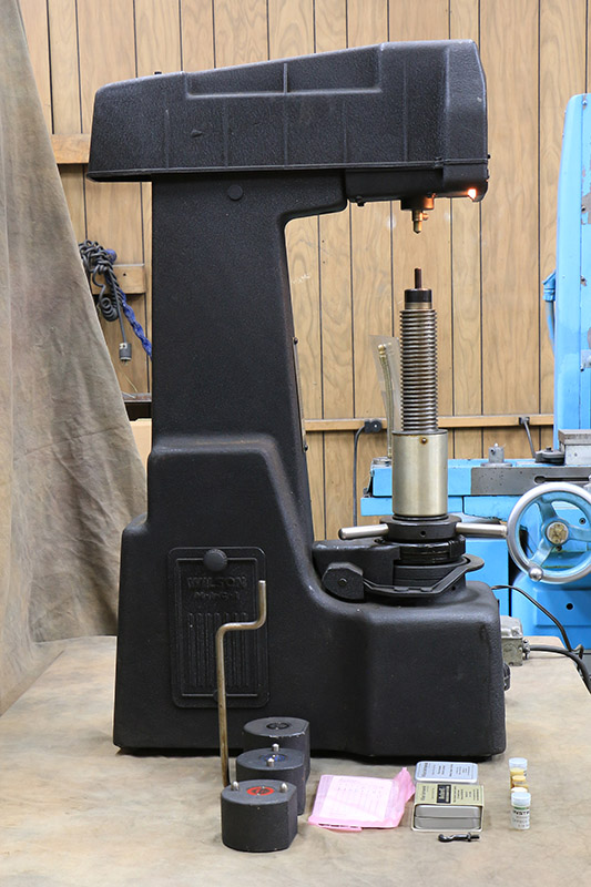Machinery Values, Inc. Rockwell 4JR HARDNESS TESTER, ROCKWELL B & C