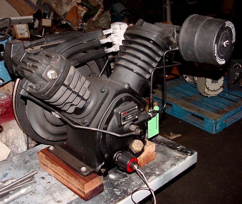 Machinery Values, Inc. 10HP Motor IngersollRand 2545 2Stage Pump