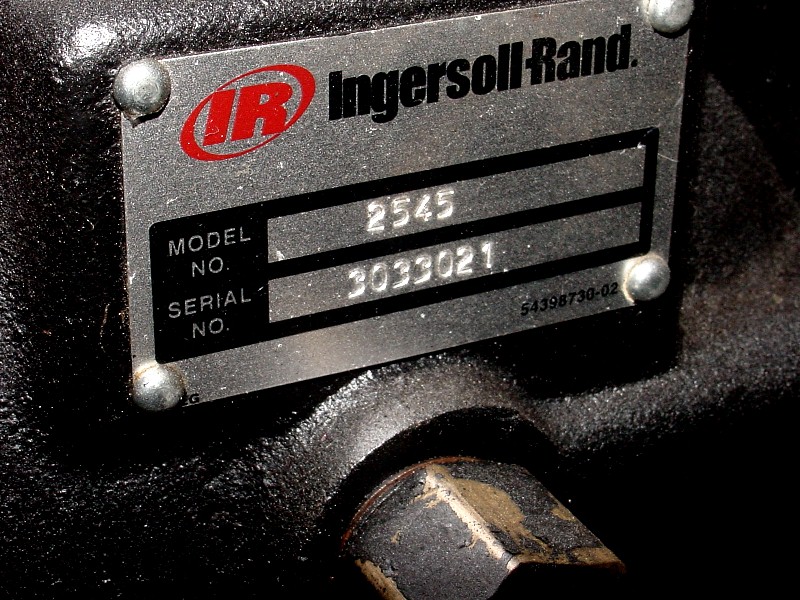 Machinery Values, Inc. 10HP Motor IngersollRand 2545 2Stage Pump