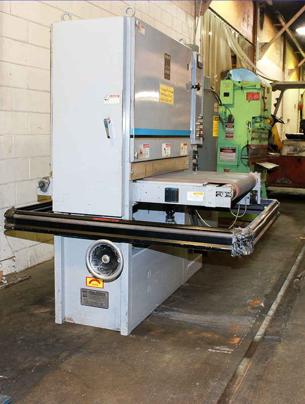 Machinery Values, Inc. 37'' Width AEM 50137 BELT GRINDER, DRY, 20 H