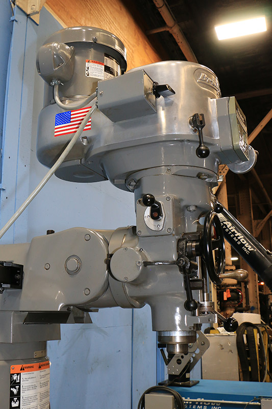 Machinery Values, Inc. 48'' Table 2HP Spindle Bridgeport Series 1