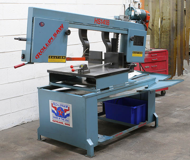18'' Width 14'' Height RollIn HS1418 HORIZONTAL BAND SAW (Ref No