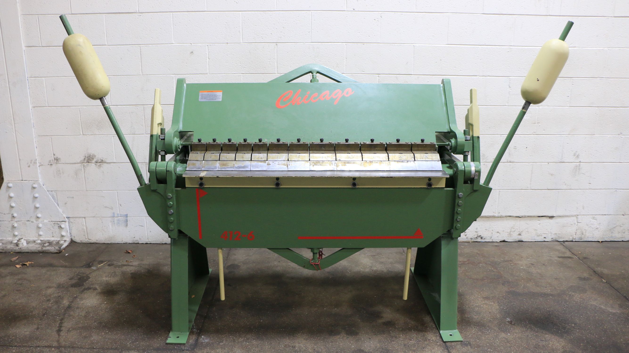 12Ga Thickness 48" W Chicago BPU 4126 FINGER (BOX & PAN) BRAKE eBay