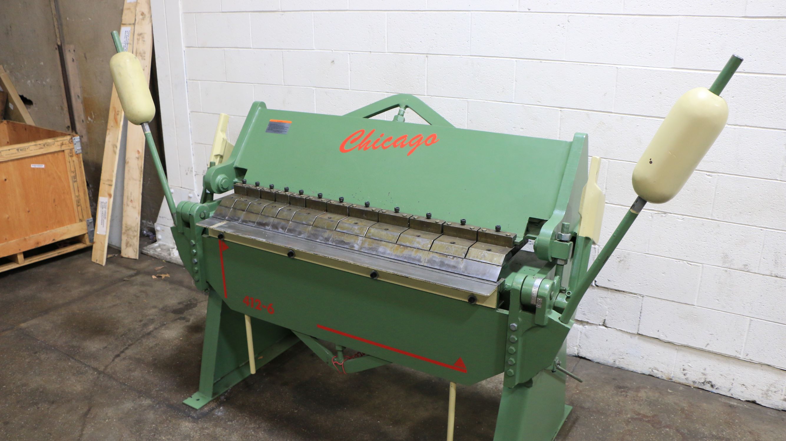 12Ga Thickness 48'' Width Chicago BPU 4126 FINGER (BOX & PAN) BRAKE