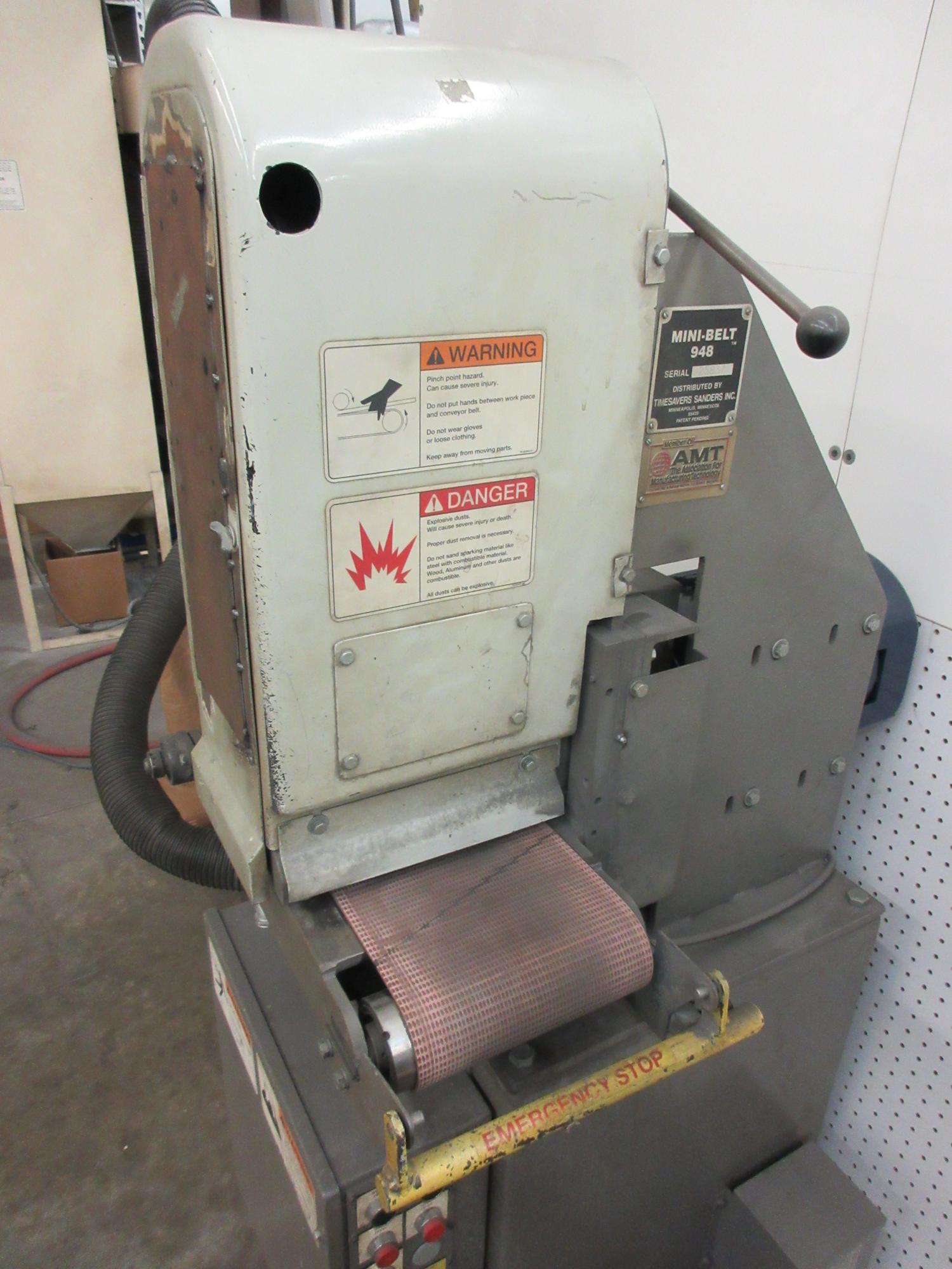9'' Width Timesaver MINIBELT 948, NEW 1997, WITH DUST COLLECTOR, BELT